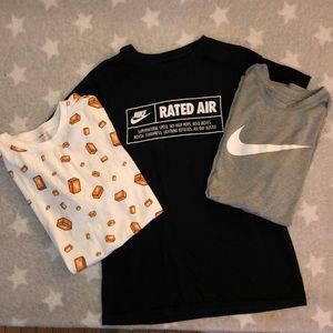 Three Nike boys shirts